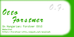 otto forstner business card